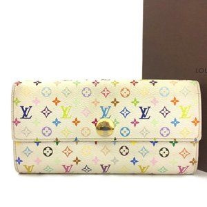 Louis Vuitton Porte Feuille Sarah Long Bifold Monogram Multicolor Wallet 11589
